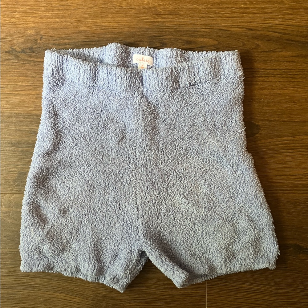 Target fuzzy high waisted shorts
